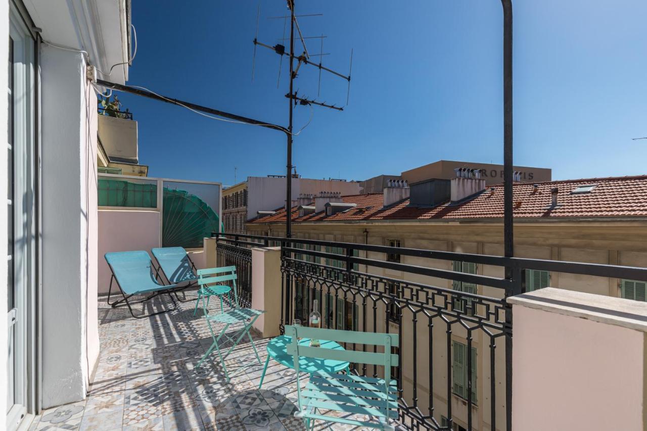 Squared Head-Apartment With Terrace In Nice Ngoại thất bức ảnh